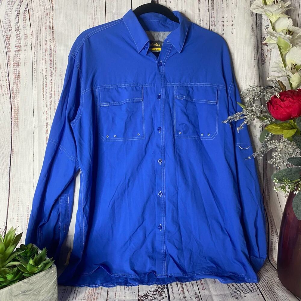 Cabela's Blue Button Up Sz M